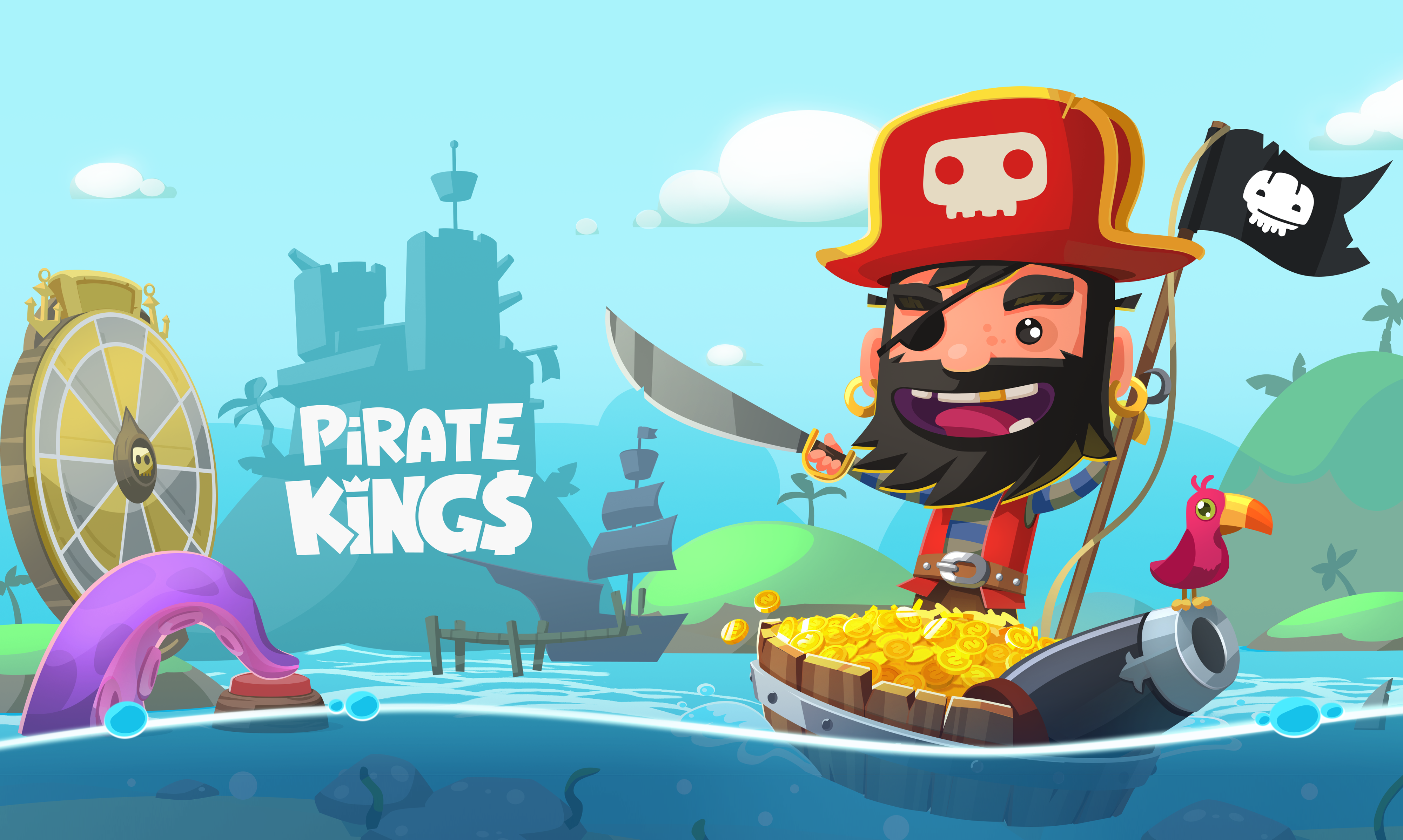 ดาวน์โหลด Pirate Kings (MOD, Unlimited Spins) ฟรีบน Android