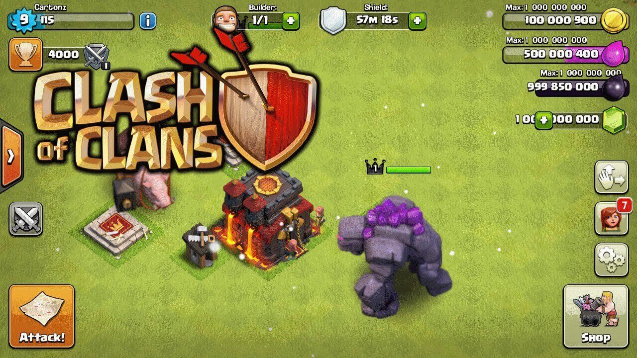 โปรเกมส์ Clash of Clans Hack - android ios