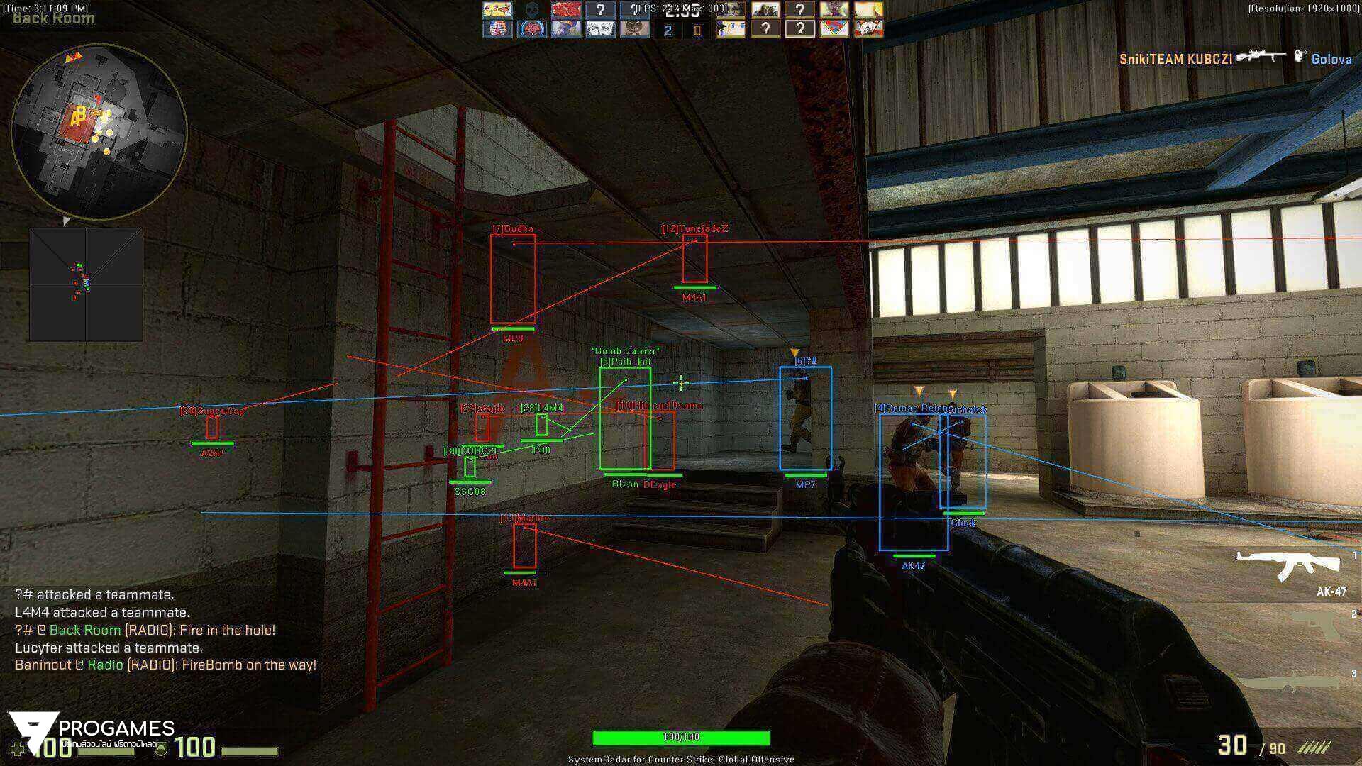 แจกตัวโกงเกม CounterStrike: Global Offensive โกงเกม FPS ออนไลน์บน Steam