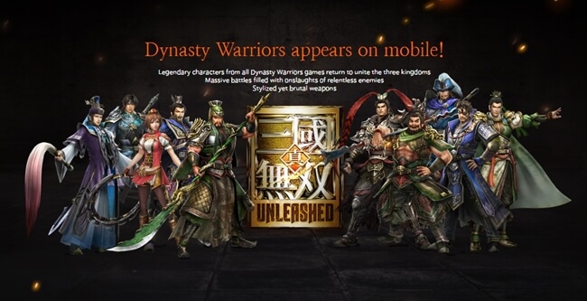 Dynasty warriors unleashed บนมือถือเปิดให้เล่นใน Global แล้ว ส่วนไทยคาดว่าจะได้เล่นเร็วๆ นี้