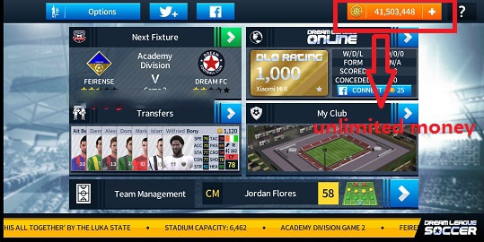 ดาวน์โหลด Dream League Soccer 2020 (MOD, Unlimited Money) ฟรีบน Android