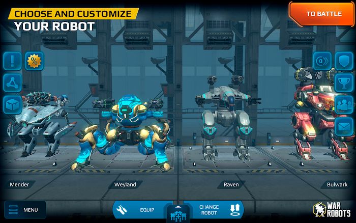 ดาวน์โหลด War Robots (MOD, Inactive Bots) ฟรีบน Android