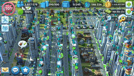 ดาวน์โหลด SimCity BuildIt (MOD, Money / Gold) v1.28.4.88140 ฟรีบน Android