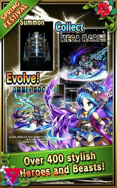 ดาวน์โหลด Brave Frontier (MOD, god mode) ฟรีบน Android