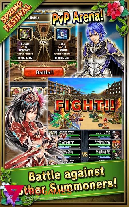 ดาวน์โหลด Brave Frontier (MOD, god mode) ฟรีบน Android