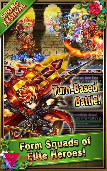 ดาวน์โหลด Brave Frontier (MOD, god mode) ฟรีบน Android