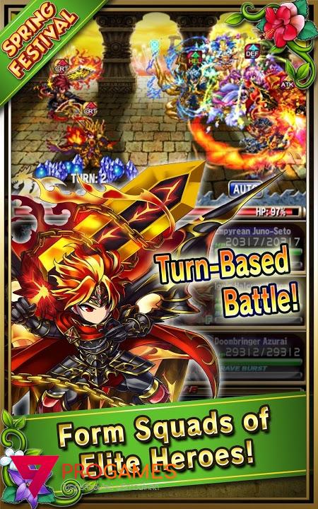 ดาวน์โหลด Brave Frontier (MOD, god mode) ฟรีบน Android