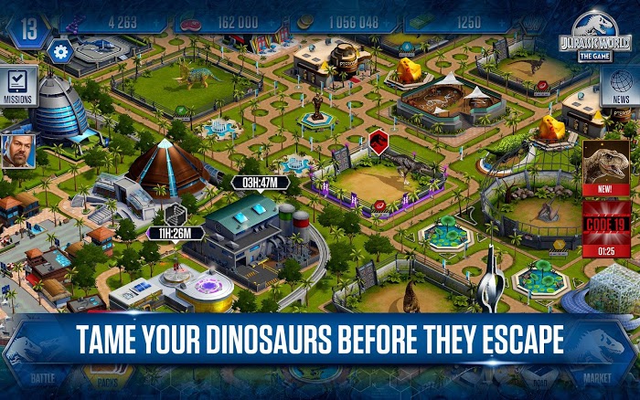 โกงเกม Jurassic World: The Game (MOD, ช็อปปิ้งฟรี / VIP)