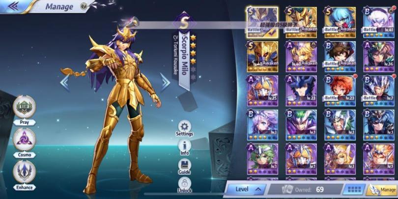 Saint Seiya Awakening Mod Apk