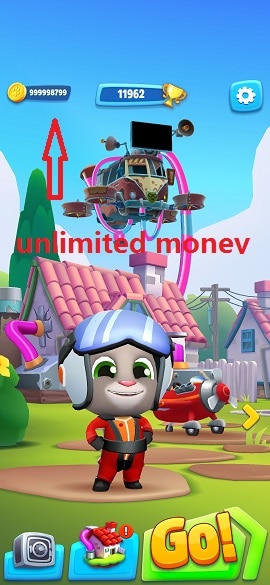 ดาวน์โหลดโปร Talking Tom Sky Run (Mod,Unlimited Money) ฟรีบนมือถือ Android