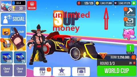 ดาวน์โหลด SUP Multiplayer Racing (MOD, Unlimited Money) ฟรีบน Android