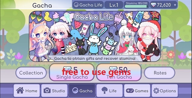 Gacha Life MOD APK 1.1.0 (เงินไม่ จำกัด / ปลดล็อค) สำหรับ Android