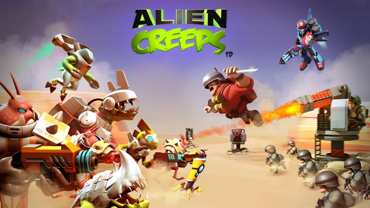 ดาวน์โหลด Alien Creeps TD (MOD, Unlimited Money) ฟรีบน Android