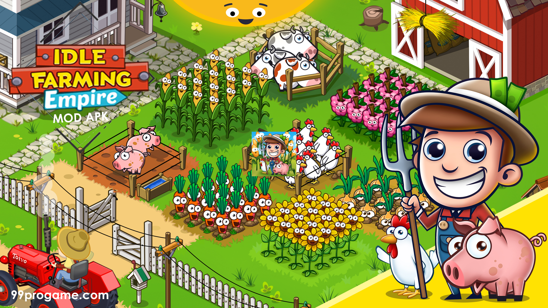 ดาวน์โหลด Idle Farming Empire (MOD, Unlimited Coins) ฟรีบน Android