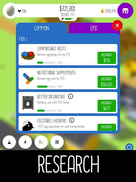 ดาวน์โหลด Egg, Inc. (MOD, Unlimited Money) ฟรีบน Android