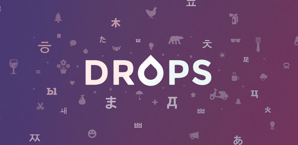 Drops: Language learning