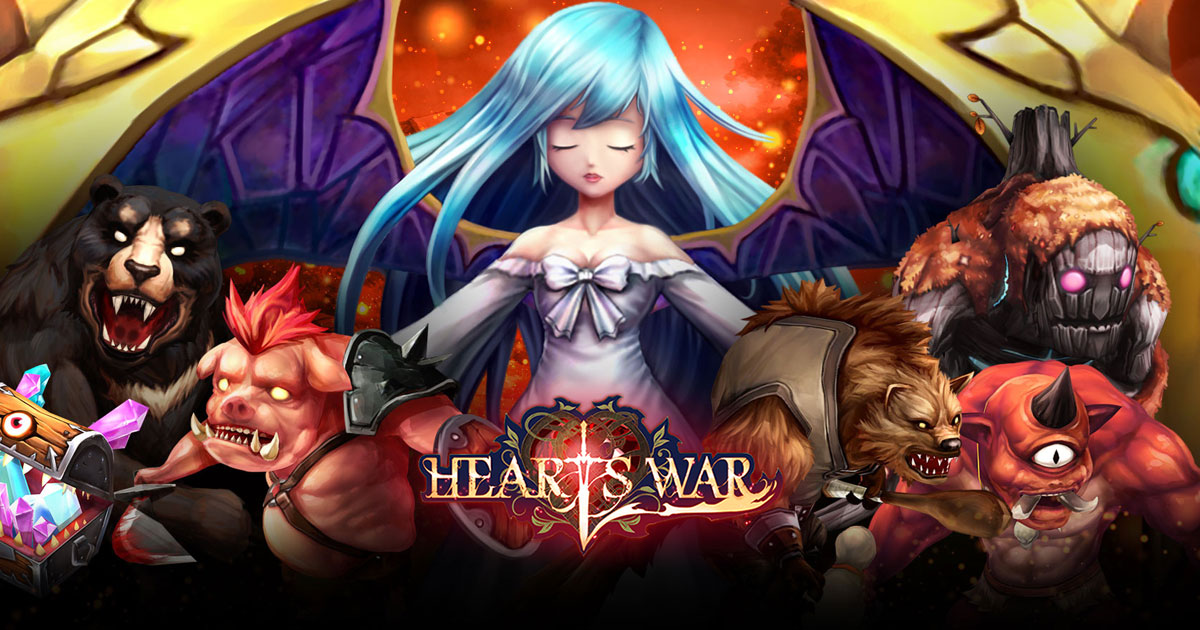 โปรเกม HeartsWar Mod apk ( อมตะ / สกิวไม่ดีเลย์ / ดาเมจ ) ฟรีบนมือถือ android