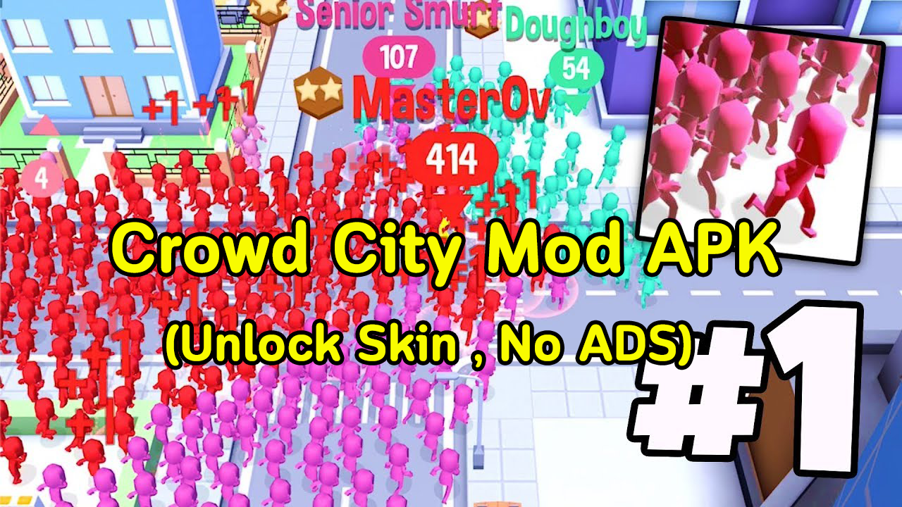 ดาวน์โหลด Crowd City (MOD, Unlocked Skins , ไม่มีโฆษณา) ฟรีบน Android